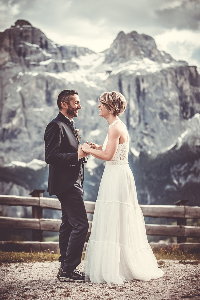 Matrimonio ad alta quota in Alta Badia sulle Dolomiti