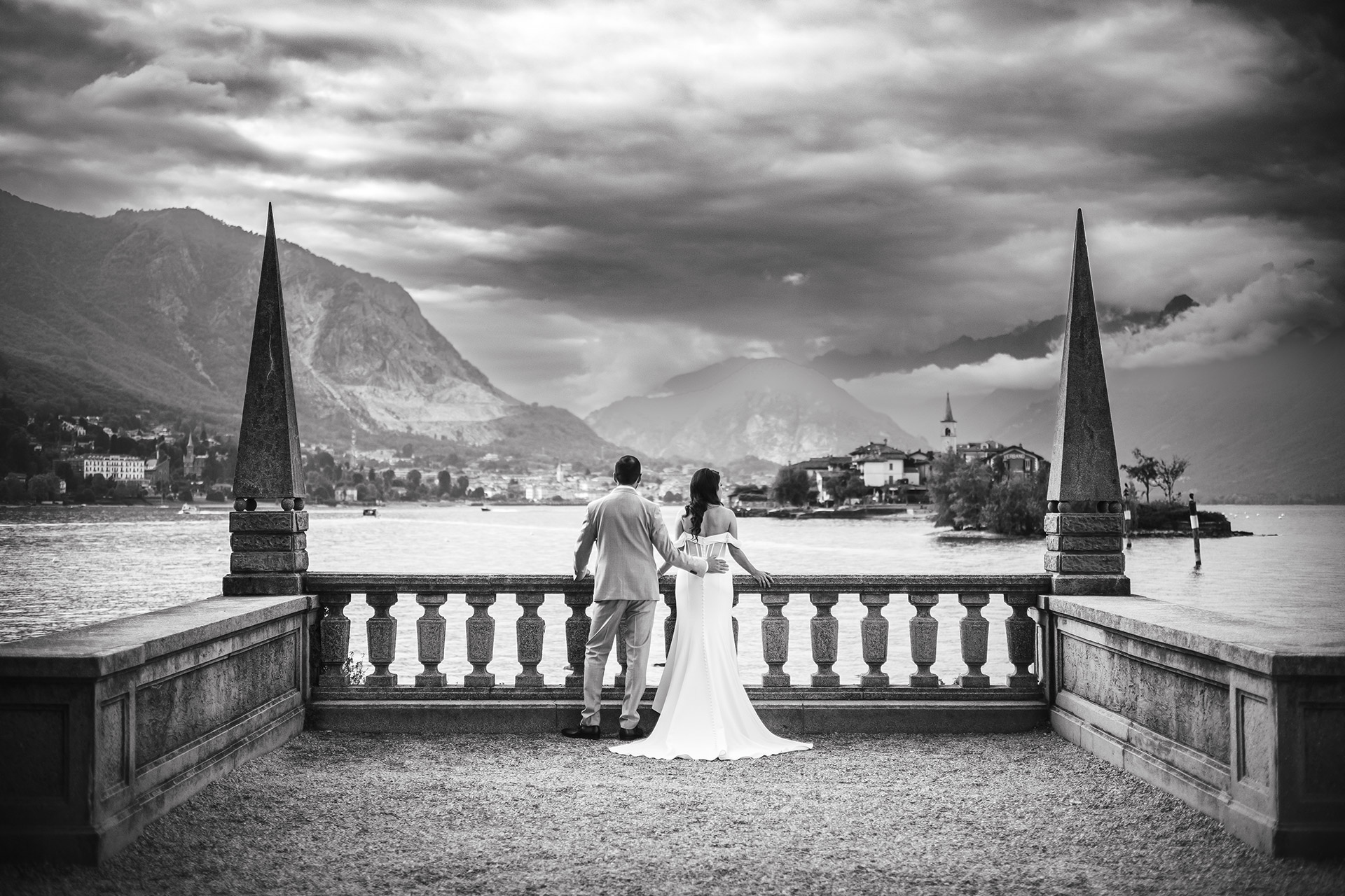 American wedding on Lake Maggiore