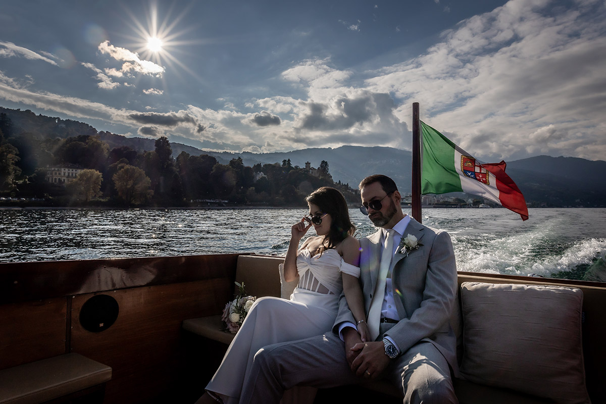 American wedding on Lake Maggiore