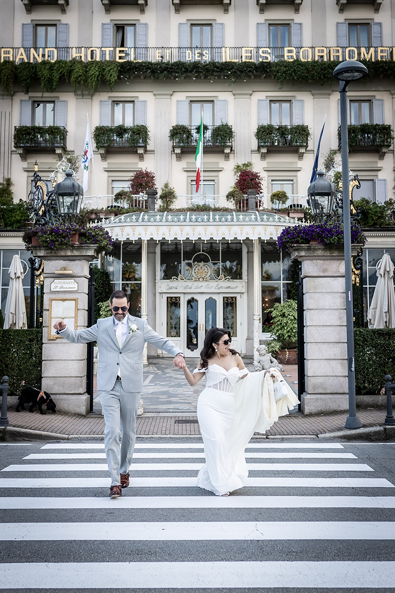 American wedding on Lake Maggiore