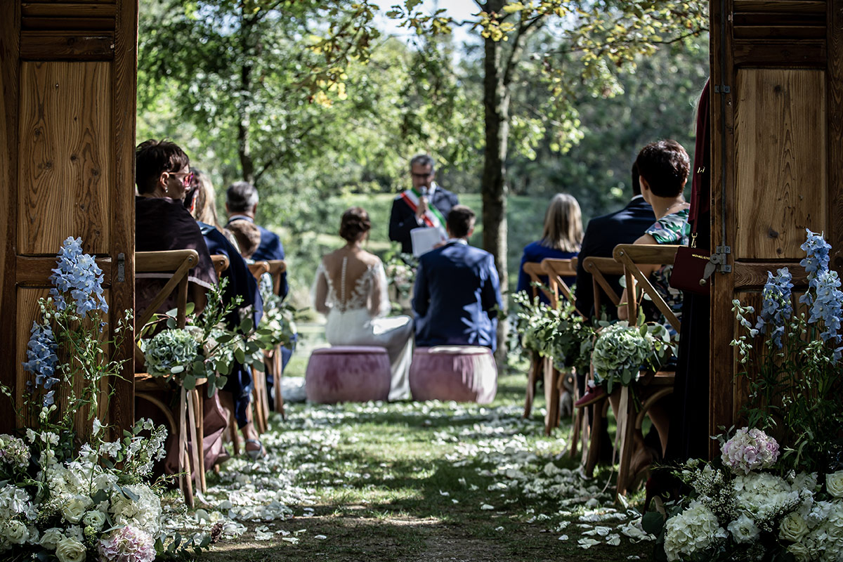 Romantico matrimonio al Convento dell'Annunciata